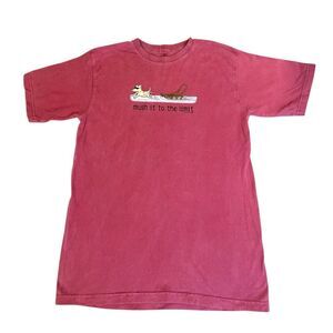 Teddy The Dog Mush It To The Limit T Shirt Mens Size Small Red